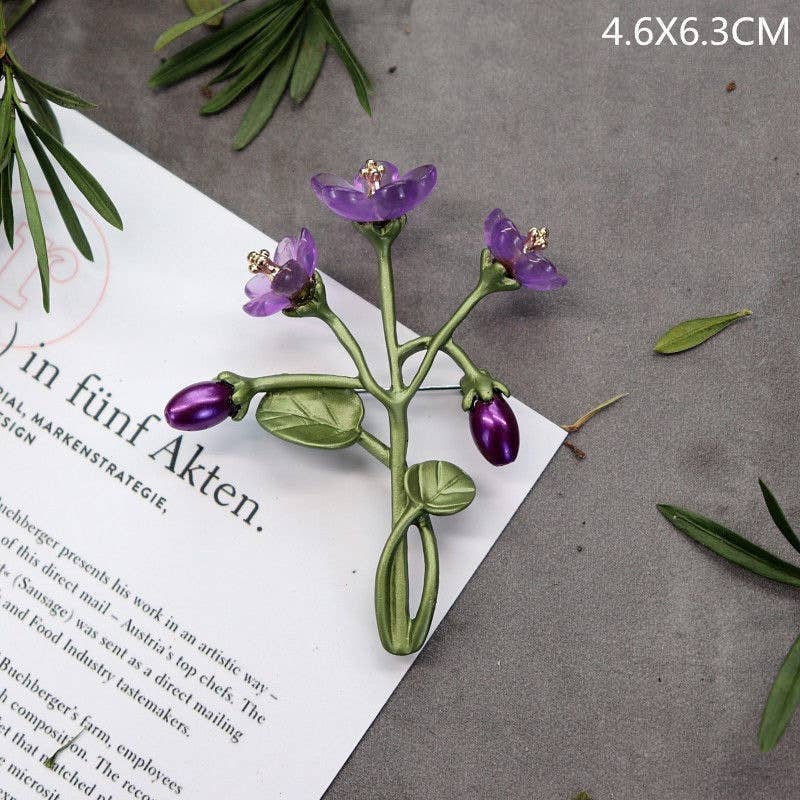 Tourtiwi - Wholesale Brooch - Lily Of the Valley Brooch, Botanical Series Pin11