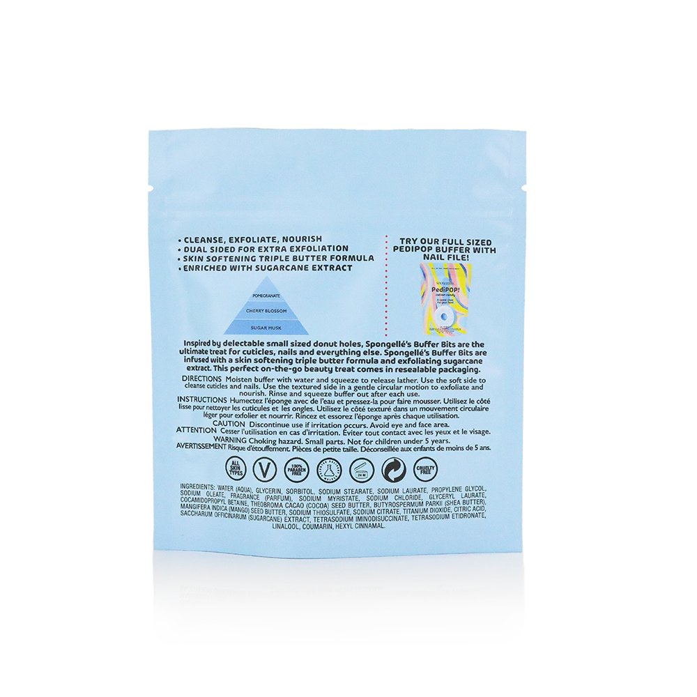 Spongellé | Valentines Day Gifts | Easter Gifts - Wholesale Cotton Candy - Cotton Candy PediPOP Buffer Bits3