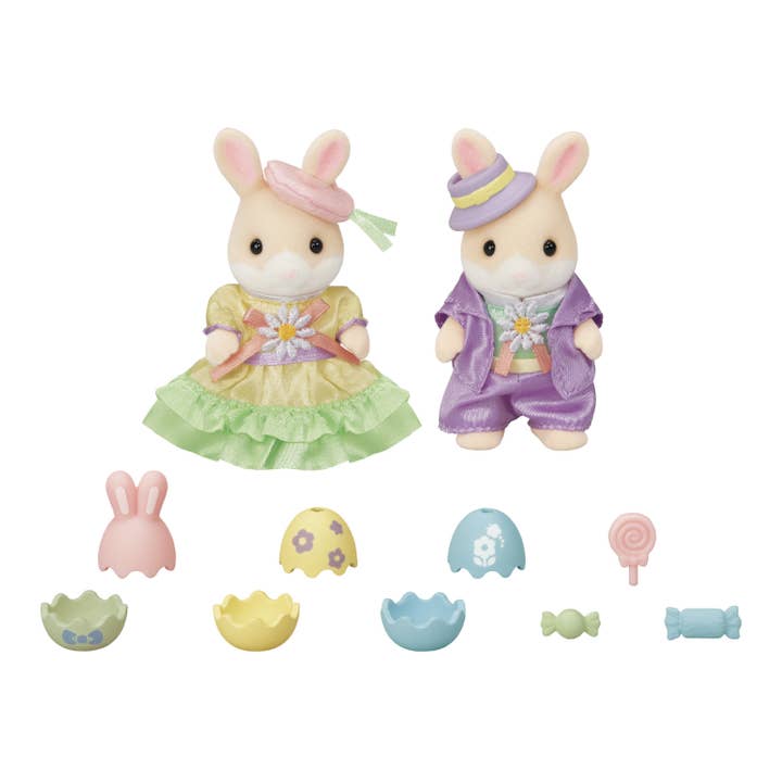 Epoch Everlasting Play - Wholesale Doll Accessory Kit - Kids - Calico Critters Easter Celebration Set, Seasonal Playset