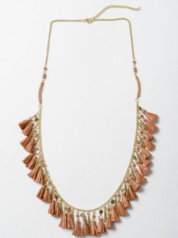 Tassel Chain Necklace🎉Bold, Stylish & Perfect for Layering for wholesale by Leto Accessories