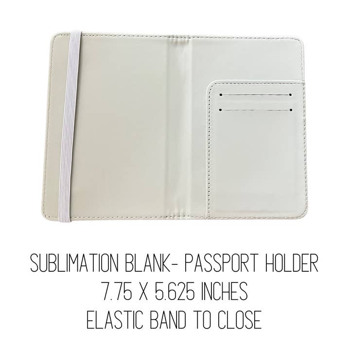 Sublimation Kings of Florida - Wholesale Passport Case - Unisex - Sublimation Passport Holders/Covers | Front and Back sided
