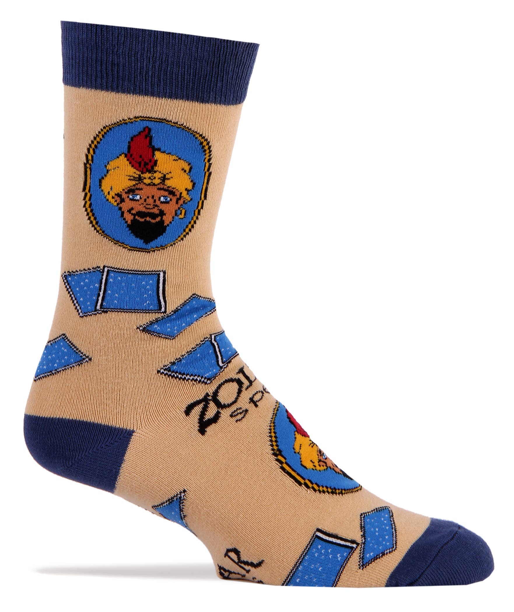Oooh Yeah/Sock It Up/Oooh Geez Slippers - Wholesale Socks - Men's - Zoltar Speaks | Men's Cotton Crew Funny Socks3