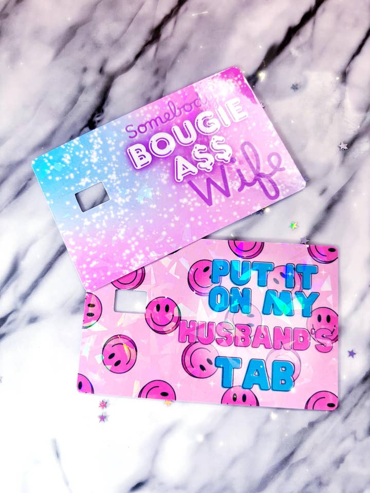 Debet- og kreditkortskind til fornemme hustruer og ægtemænd for engroshandel hos Desaray Designs