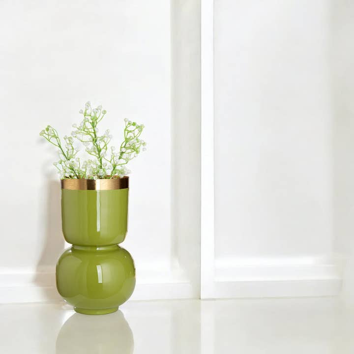 verdure Roro vase, green h.31.5 cm for wholesale on Faire2
