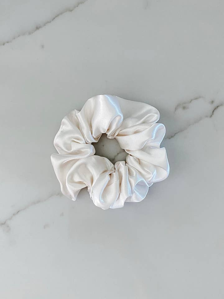 elástico de cetim de seda marfim por atacado de Gingerly Sewn