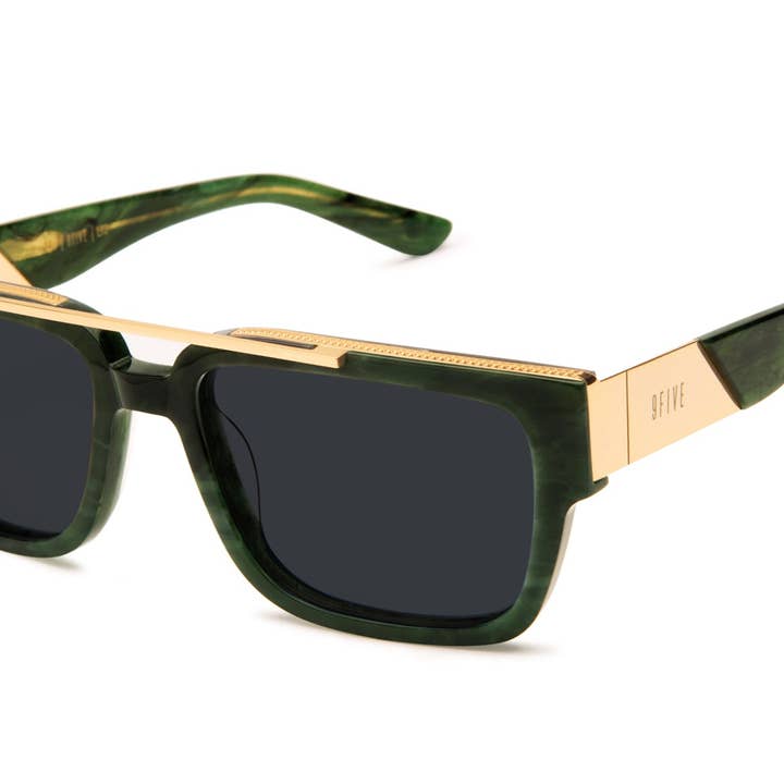 9FIVE 24 Jade Stone & 24K Gold Sunglasses Rx for wholesale by 9FIVE