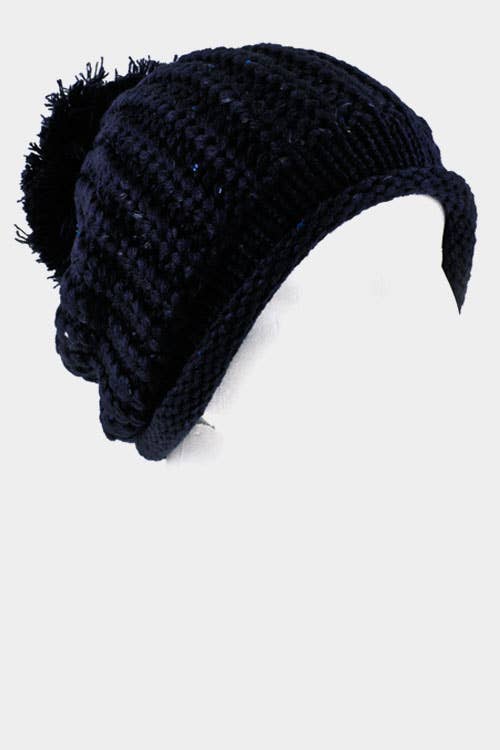 Andrea Bijoux – Gorro - Mulher por atacado – Gorro Malha Textura com Pele0