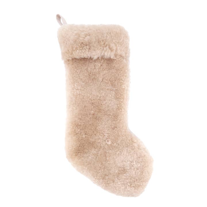 Saro Lifestyle - Wholesale Holiday Stocking - Cozy Delight Lamb Fur Stocking3