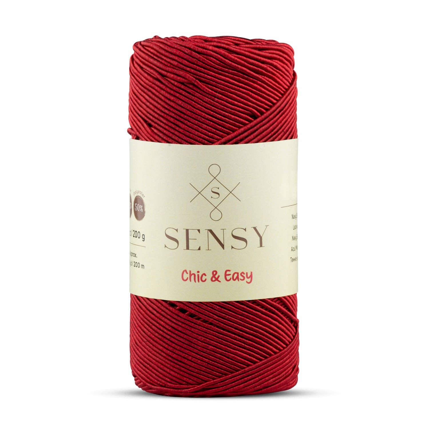 Sensy - Wholesale Yarn - Sensy Premium Chic & Easy 1.5mm 218 Yards 50% Cotton 50% Polyester Rope Crochet Bag Cord Crochet Thread14