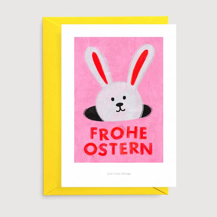 Just Cool Design - Wholesale Easter Card - Frohe Ostern card | Mini art print | Illustration card