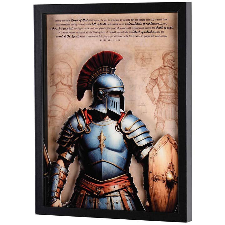 Dicksons - Wholesale Wall Accent - Framed Wall Art Roman Full Armor Of God
