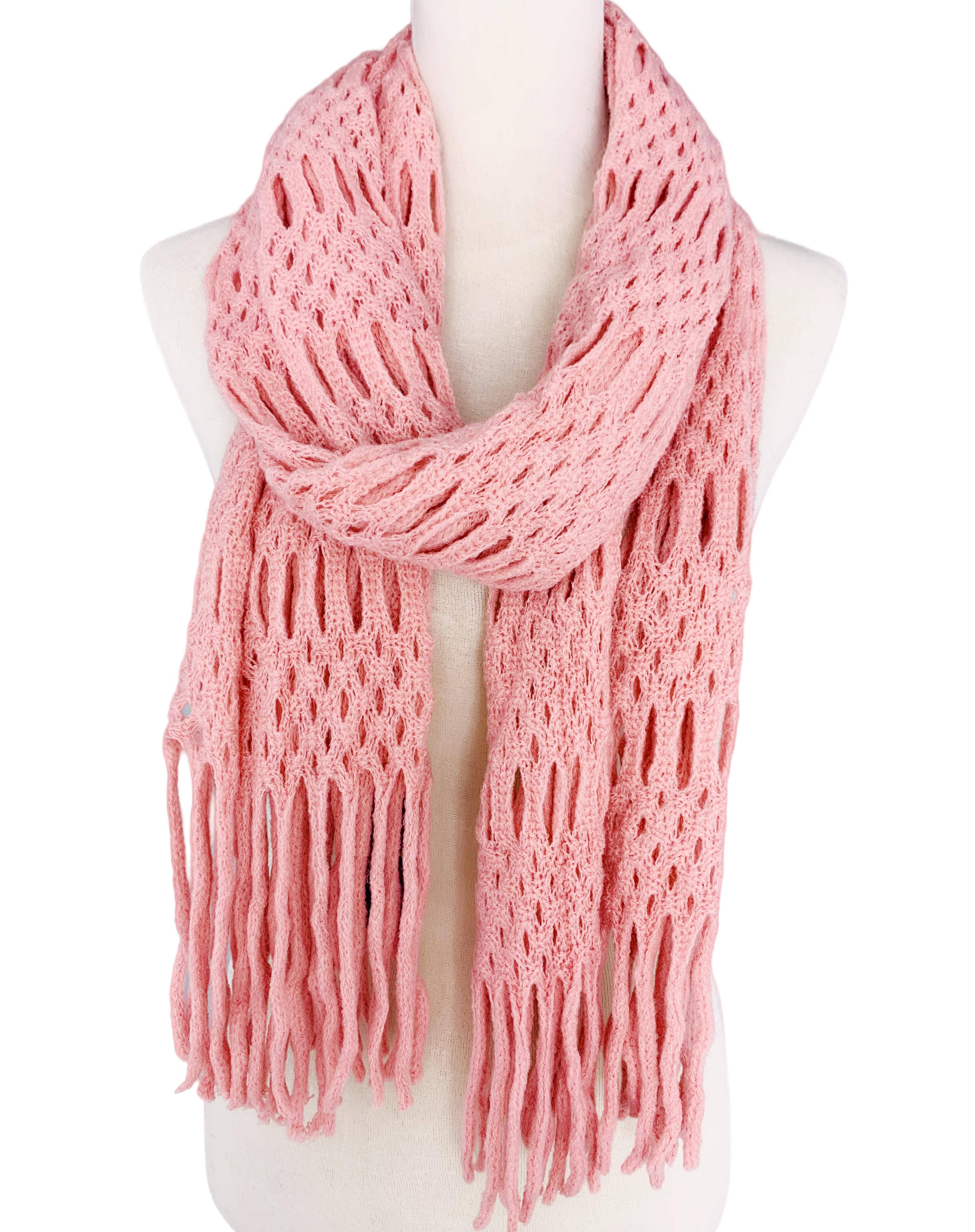 JC Sunny Fashion - Wholesale Scarf - Women's - Magic Tubular Knit Scarf with Transformable Loop Design5