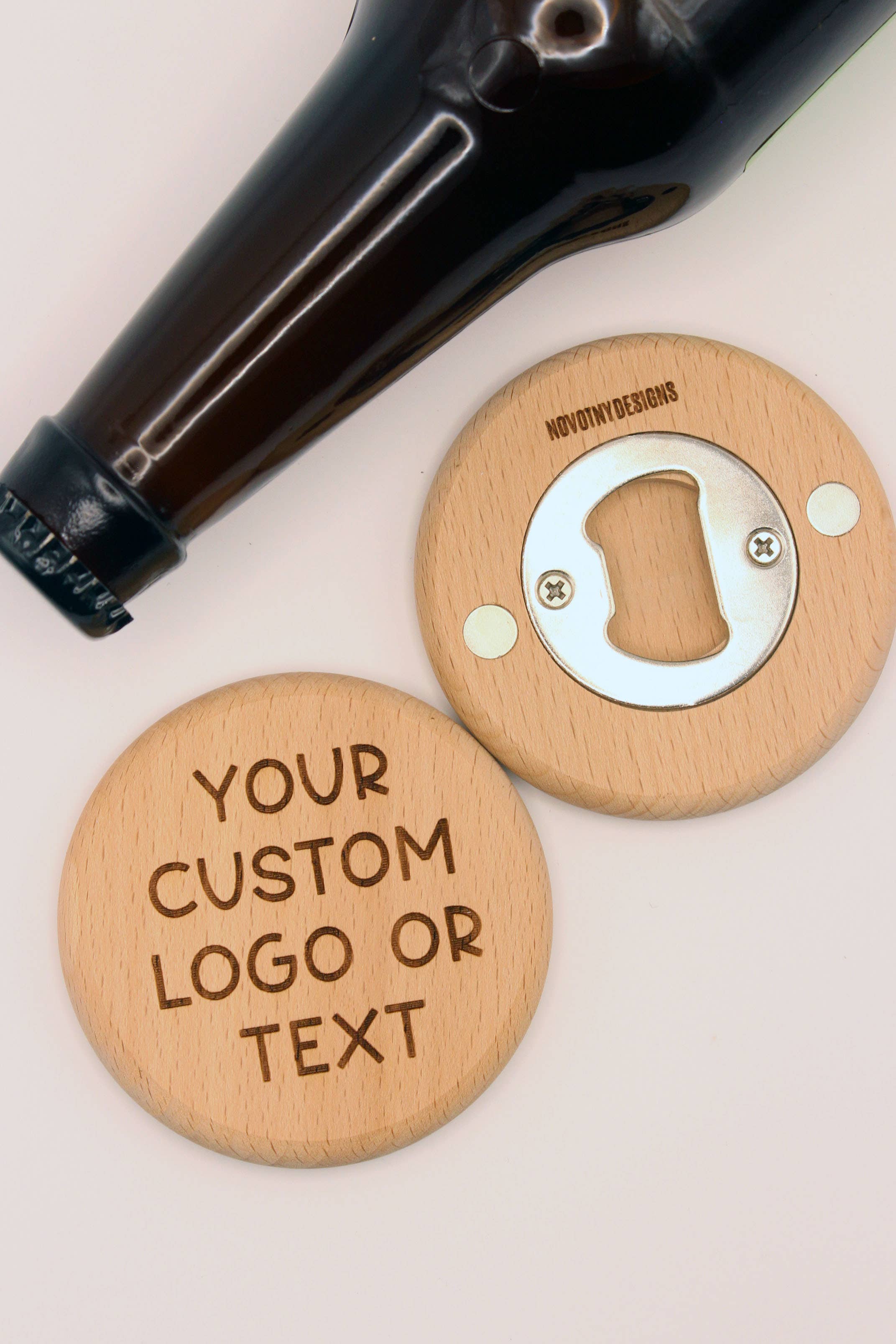 Novotny Designs - Wholesale Bottle/Wine Opener - Custom wood magnetic bottle opener5