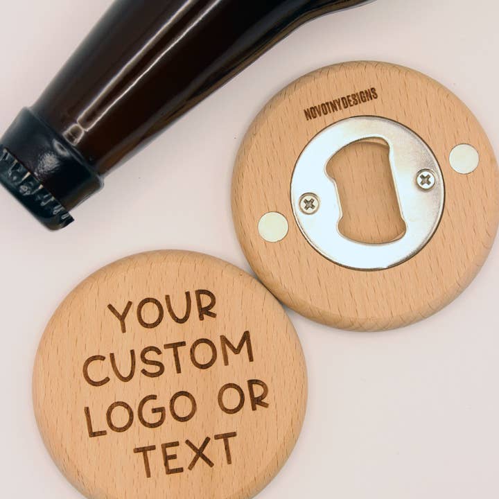 Novotny Designs - Vendita all'ingrosso Apribottiglie - Apribottiglie magnetico in legno personalizzato5
