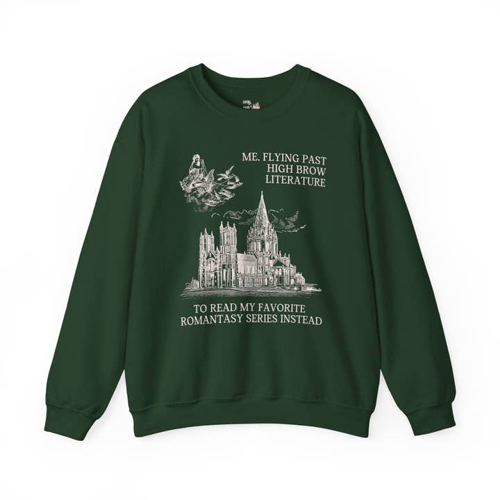 Bookish Sweatshirt mit Rundhalsausschnitt, Fantasy Reader für den Großhandel von Opal and June