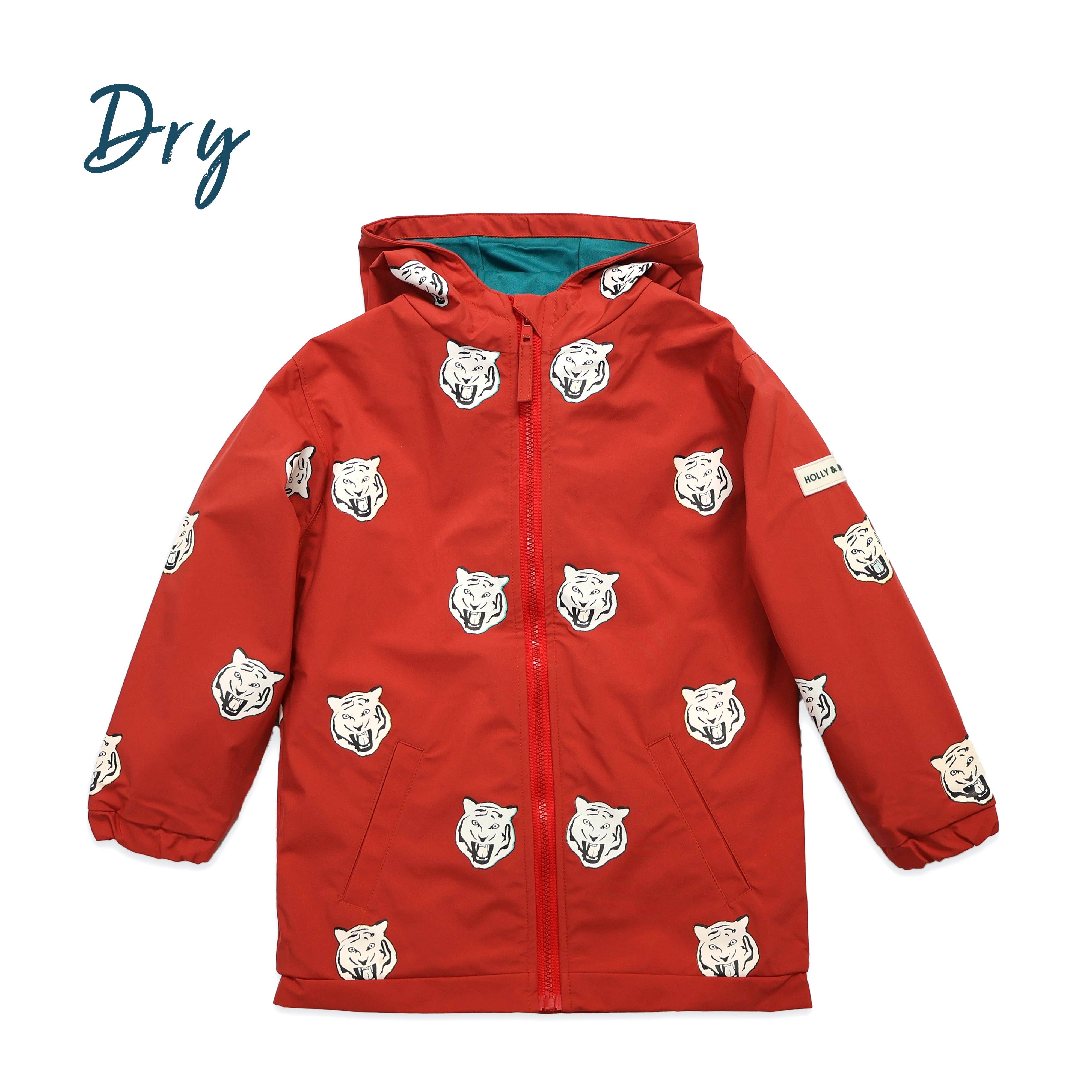 Holly and Beau – Impermeável – Criança por atacado – Capa de chuva infantil com tigres que mudam de cor2