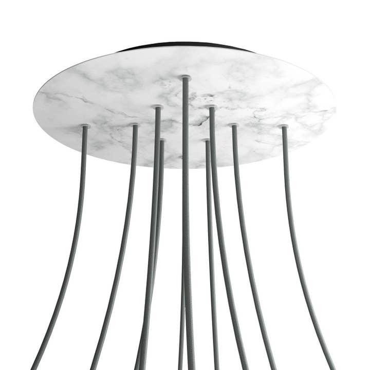 XXL roset, Rose-One rund, diameter 400 mm med 10 huller og 4 huller for engroshandel hos LIGHTINUP S.R.L.