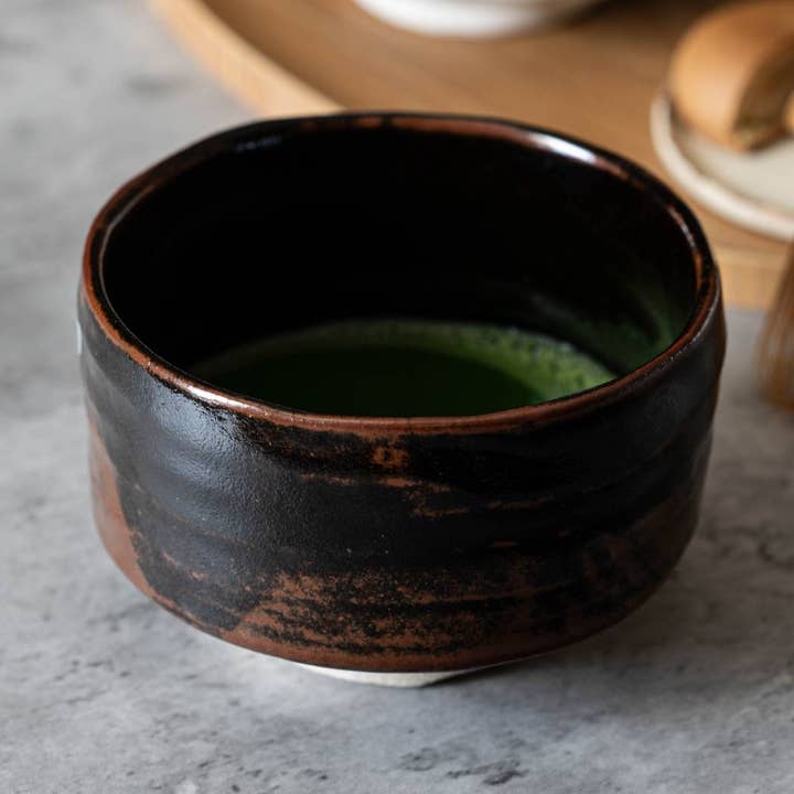 Kokuu Matcha Bowl - Black for wholesale by Yamani