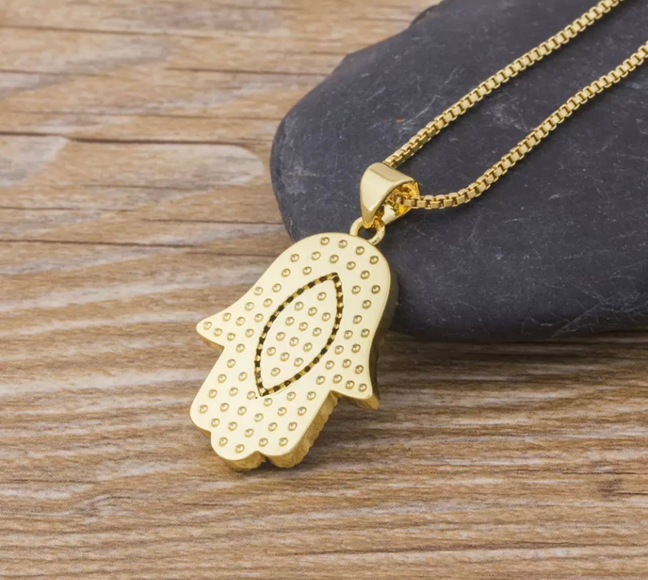 Loli - Wholesale Pendant/Charm Necklace - Colorful Evileye Hamsa Necklace2