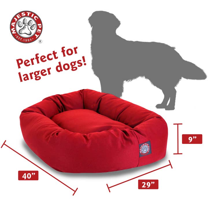 Majestic Pet Products - Vente Panier – chien - Lit pour chien Bagel en poly/coton68