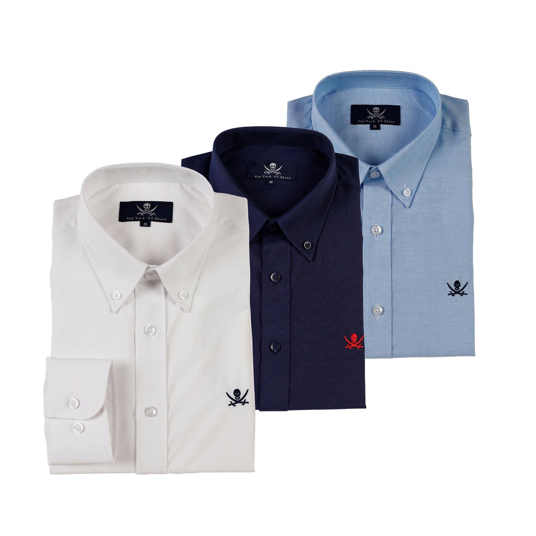 The Time of Bocha - Wholesale Shirt - Men's - Pack of 3 Men's Oxford Shirts The Time Of Bocha QI1PK.CS-20