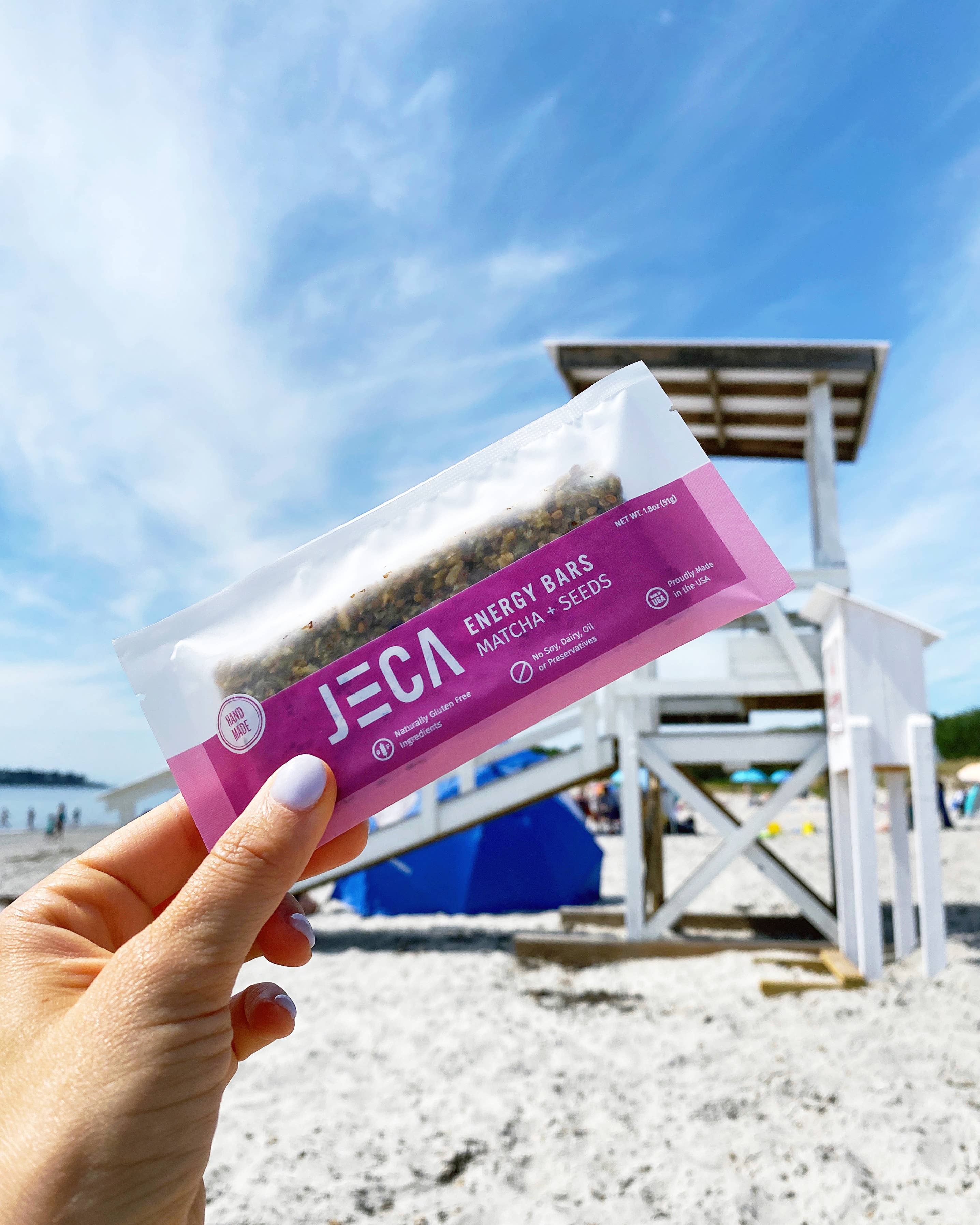 Jeca Energy Bars - Vente Barres de céréales - Barre énergétique au matcha+aux graines6