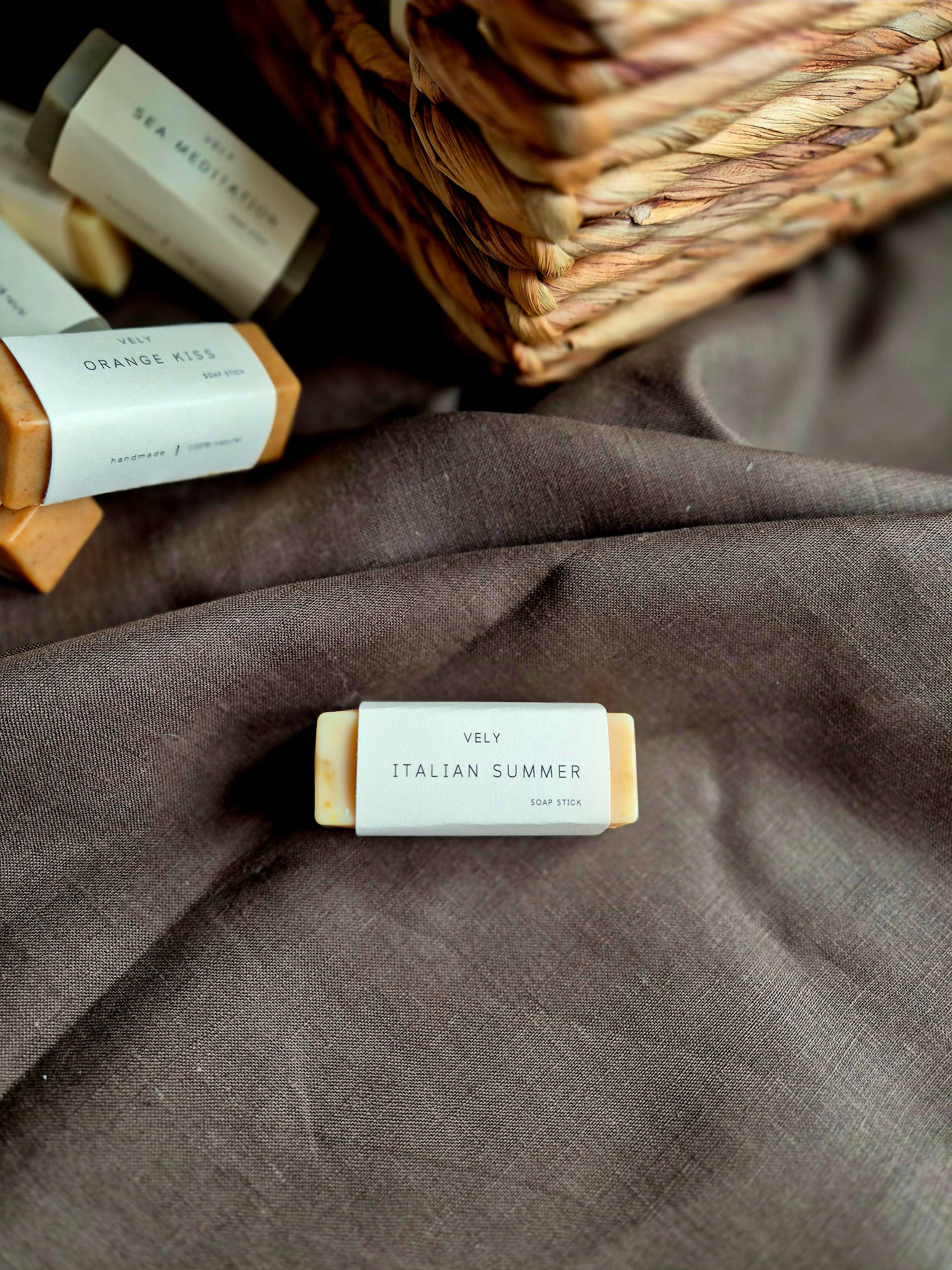 The Vely Soapery – wholesale Bar Soap – Natural Mini Soap, Guest Soap "Italian Summer", 50g1