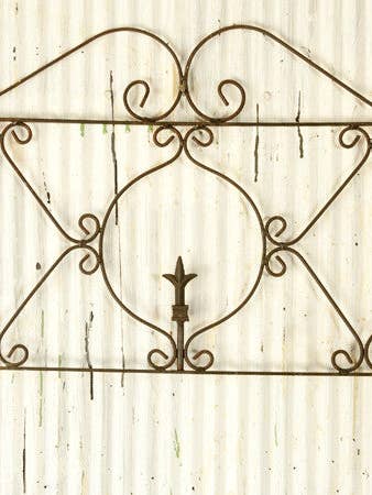 Wrought Iron Widows Walk Fence Elegant Edging Border for wholesale by Garden Iron And More