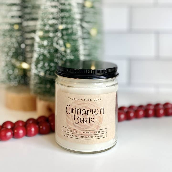 Cinnamon Buns 7 oz Clear Glass Jar Fall Candle Winter and other Purchase Wholesale bun nets. Free Returns & Net 60 Terms on Faire trending on Faire.