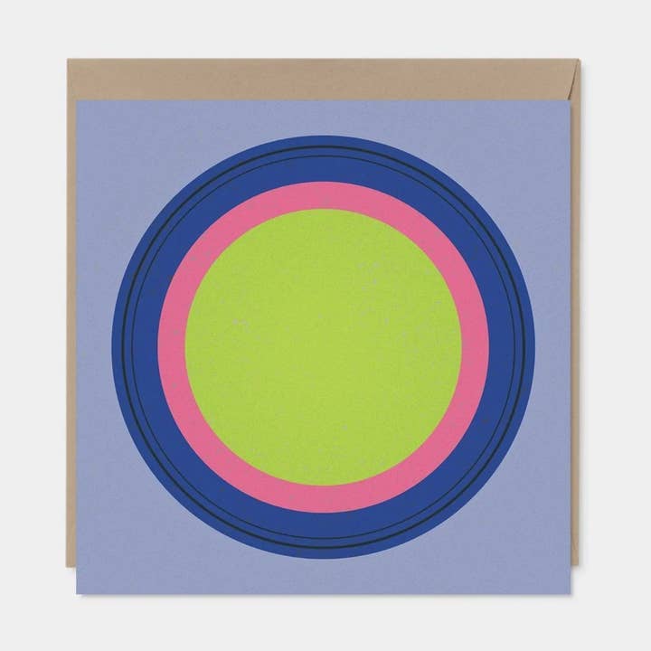 The Design Craft - Wholesale Everyday Greeting Card - Modern Circle Square Art Card VIII0