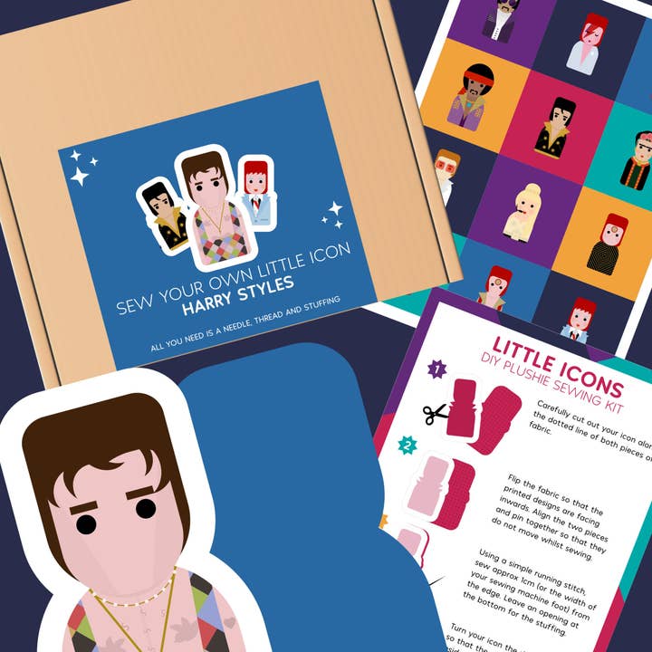 Harry S inspired Plushie Cushion Sewing Kit - Little Icons for wholesale by Hey There Munchquin