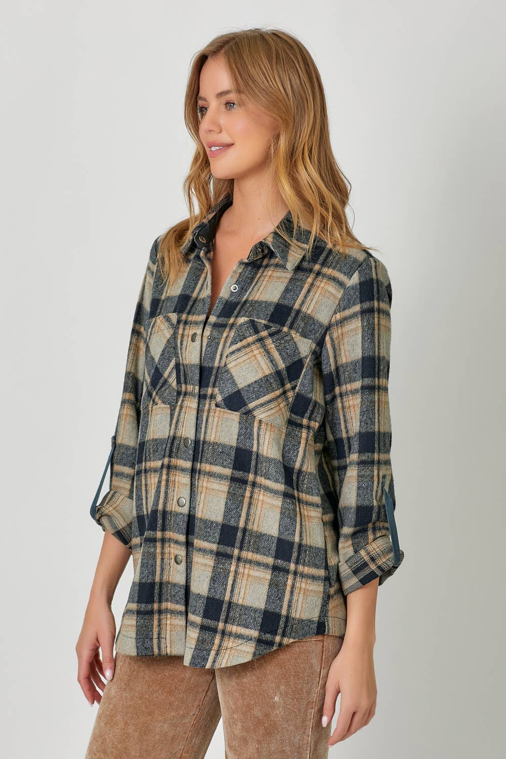 Mystree - Wholesale Shirt Jacket/Shacket - Women's - 60406 Plaid Shacket 7
