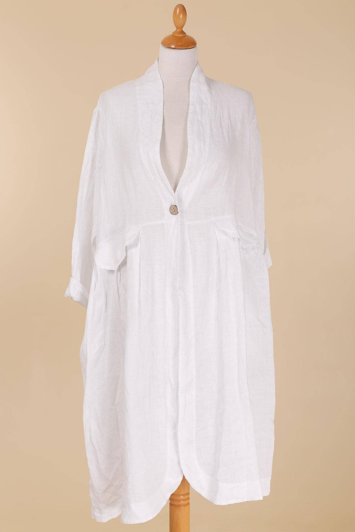 la maison des fibres naturelles - Wholesale Jacket - Women's - 62411 100% linen jacket made in Italy0