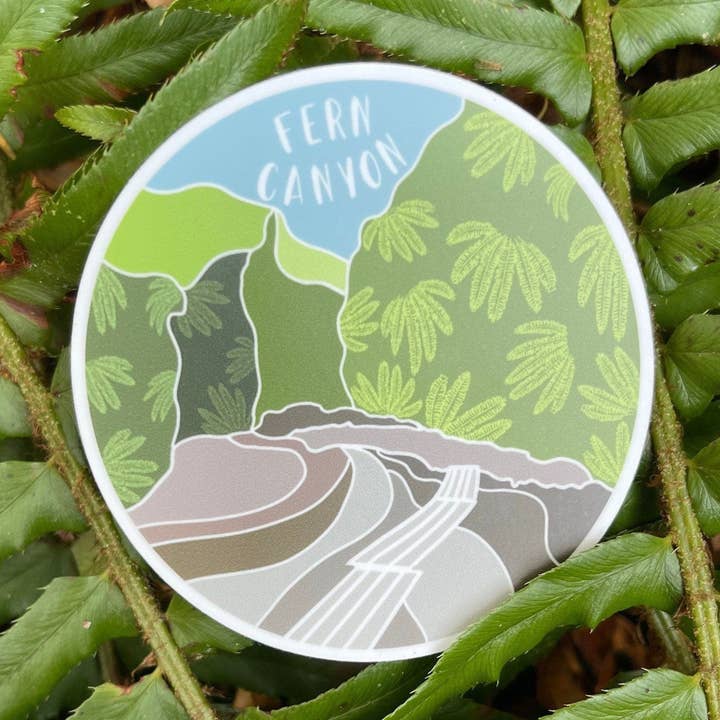 Coastal Haze Designs – wholesale Sticker – Fern Canyon Sticker0
