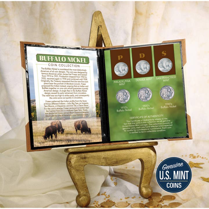American Coin Treasures - Wholesale Keepsake Coin/Token - Buffalo Nickel Coin Set Genuine US Five Cent Coins1