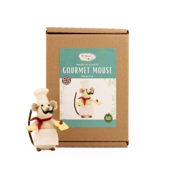 The Makerss - Wholesale Craft Sewing Kit - Gourmet Mouse Small Needle Felt Kit2