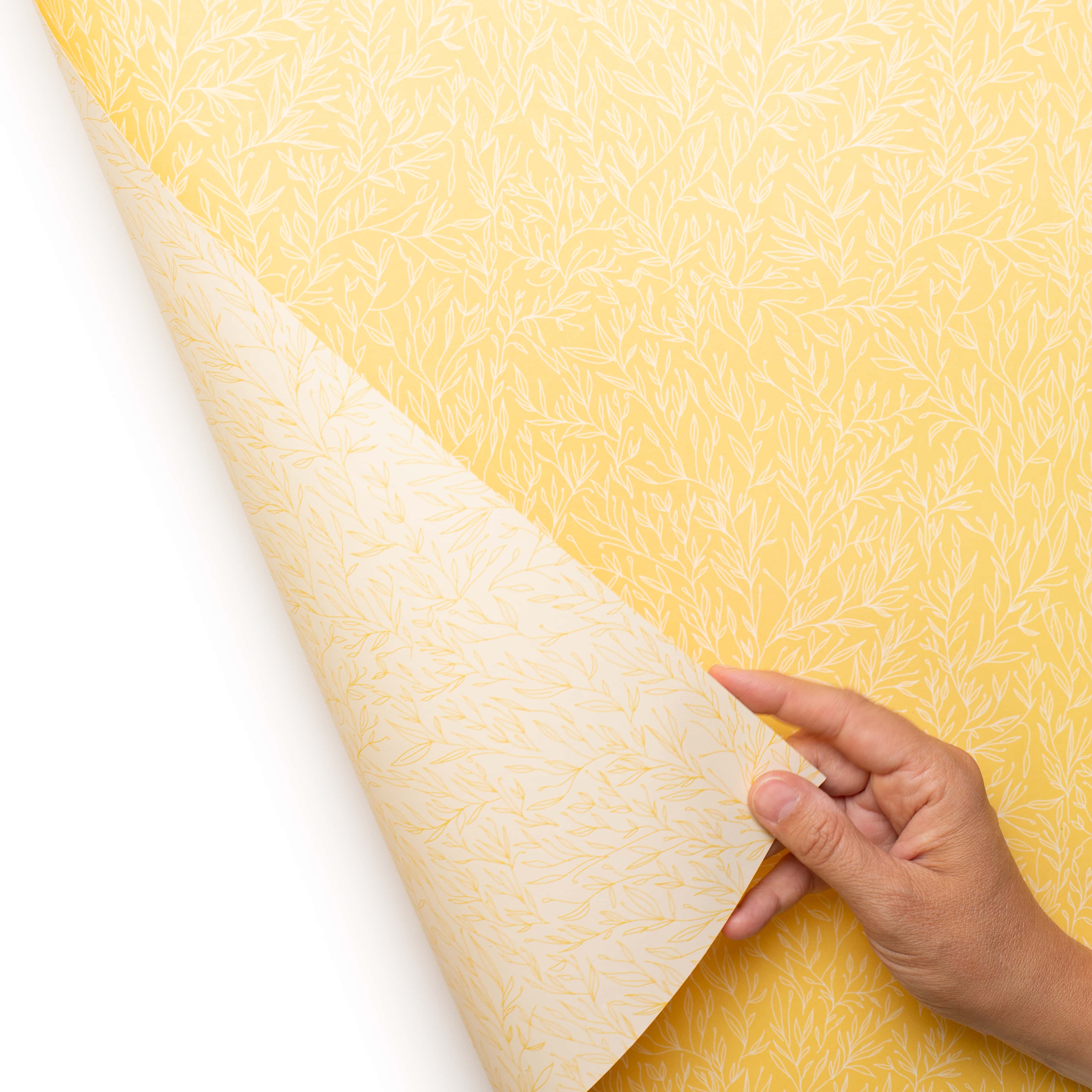 My Pretty Circus - Wholesale Flat Wrap - Spring wrapping paper, yellow, double-sided recycled paper1