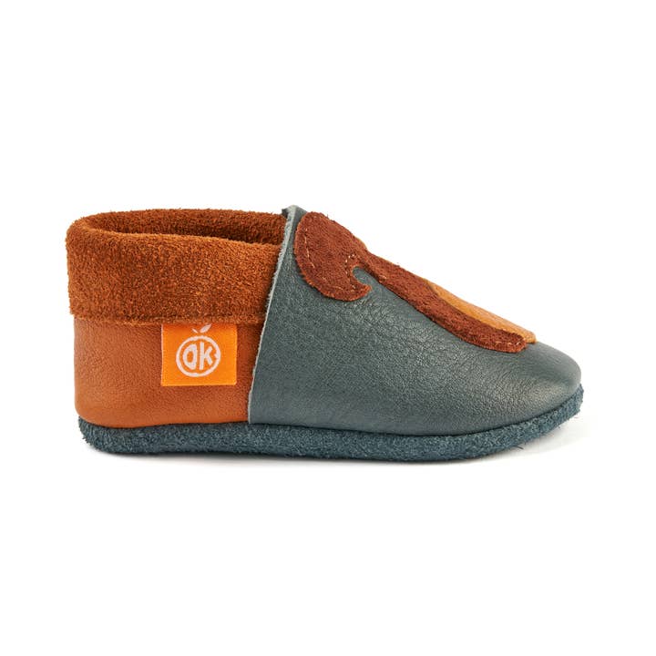 Bluegrey Children's slippers Crunch the Squirrel for wholesale on Faire