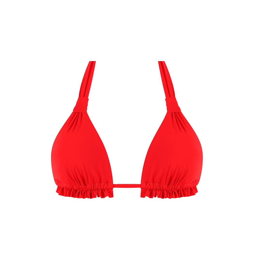 Chlamys Varia by MrMiss - Wholesale Swim Top - Women's - Chlamys Varia Triangle Bikini Top Red