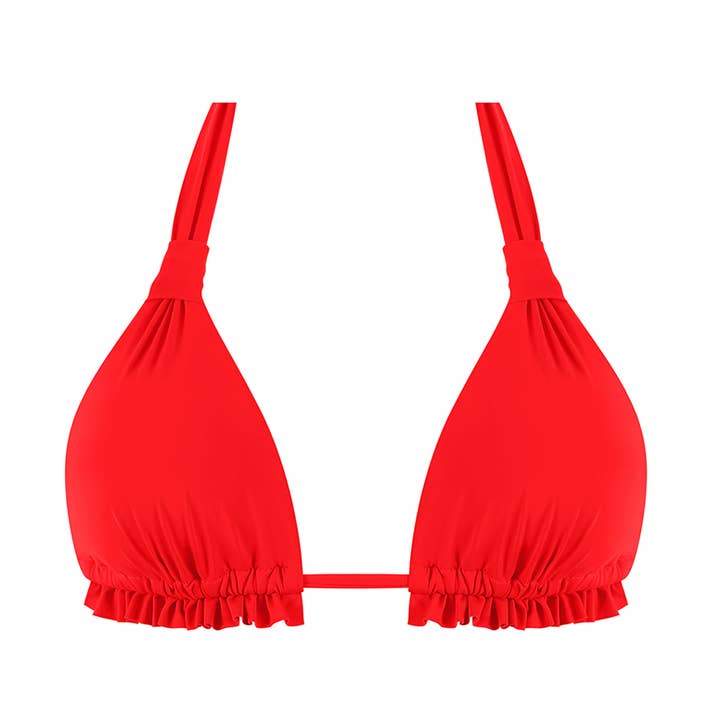 Chlamys Varia by MrMiss - Wholesale Swim Top - Women's - Chlamys Varia Triangle Bikini Top Red0