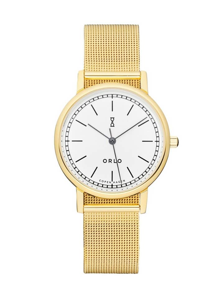 Copenhagen Gold White Petite for wholesale by ORLO Watches Copenhagen
