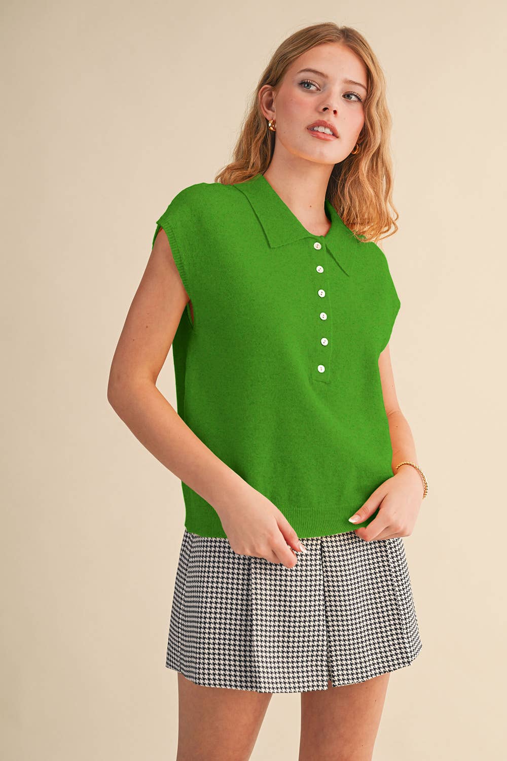 &MERCI – wholesale Tröjväst – Dam – ÄRMLÖS TRÖJA MED KRAGE MSW1123132