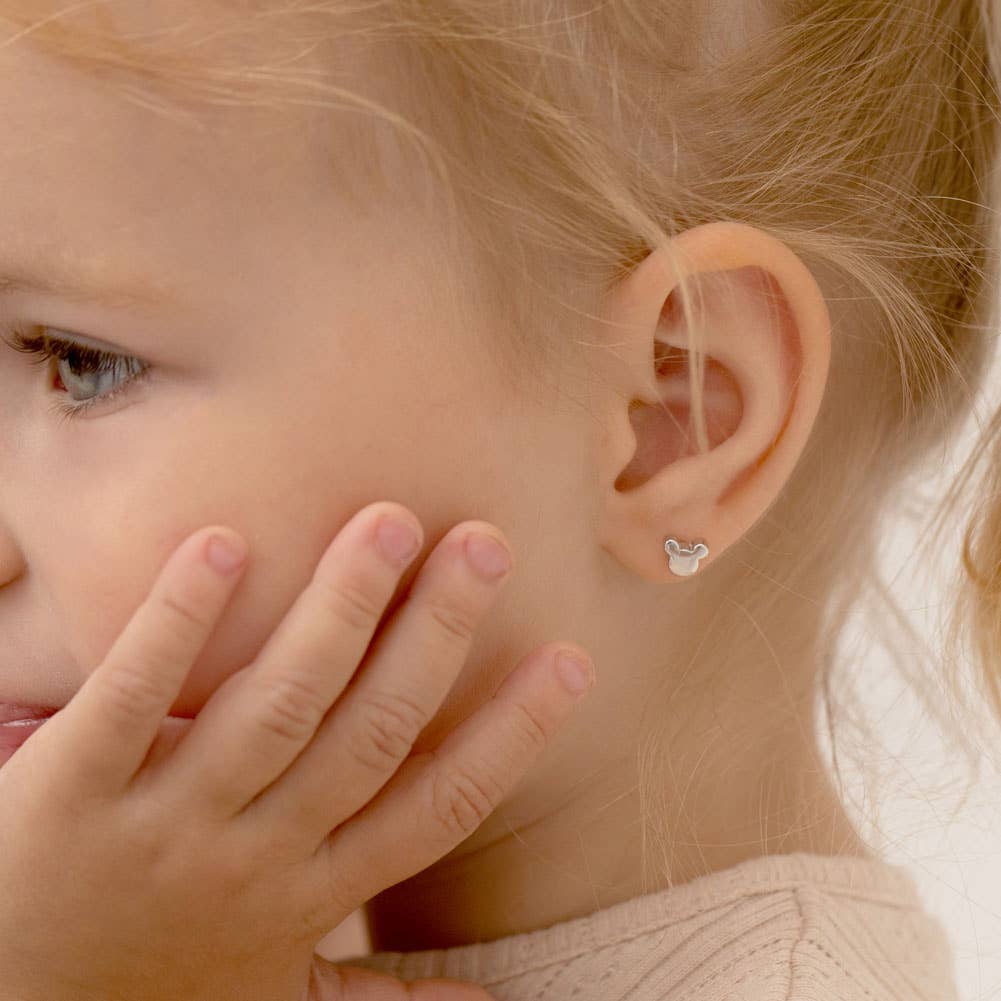 In Season Jewelry - Vente Boucles d'oreilles – enfant - Boucles d'oreilles Teenie Mouse pour bébé/enfant en argent sterling5