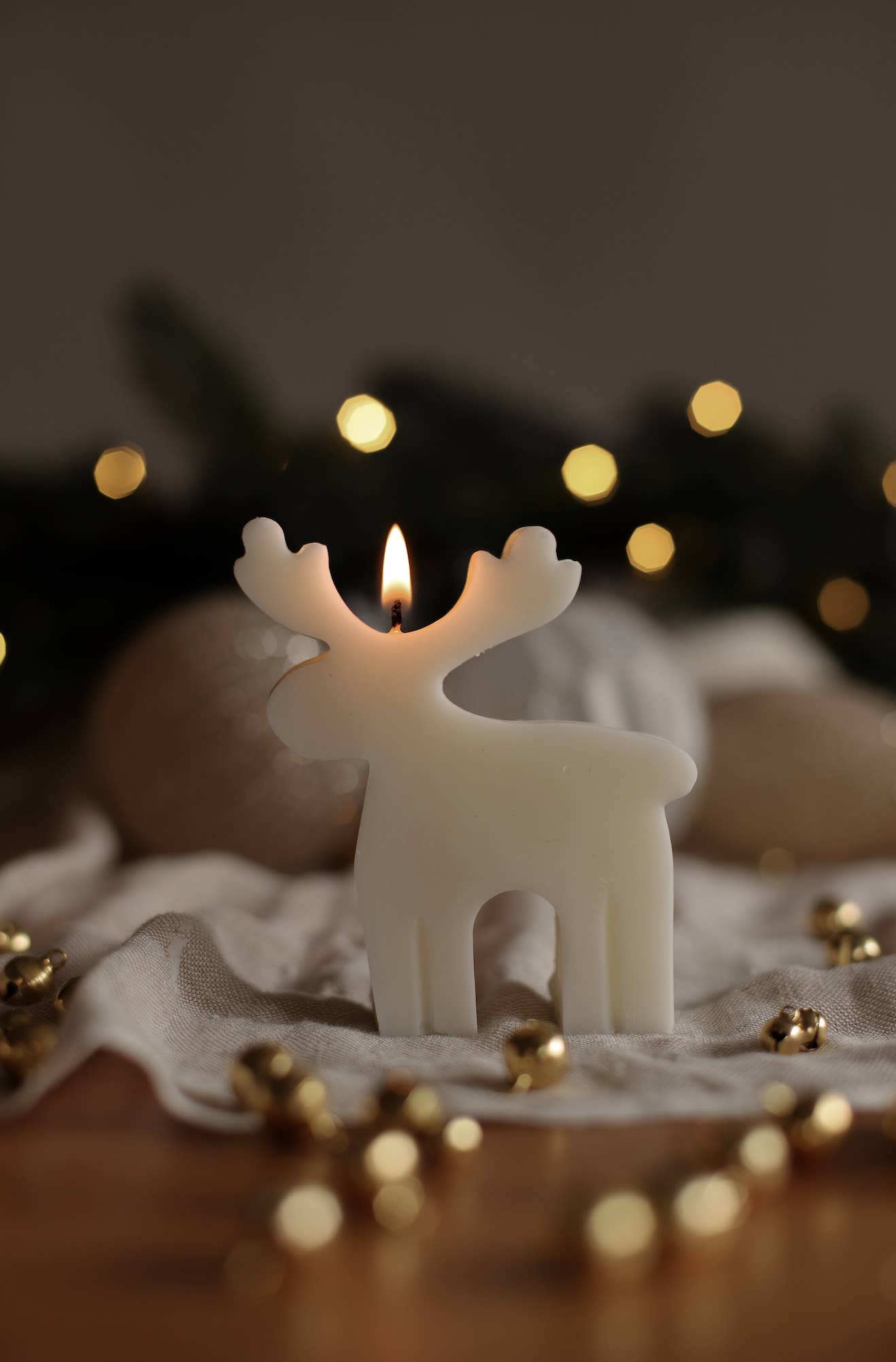 Studio Billie - Vente Bougies originales - Bougie de renne de Noël