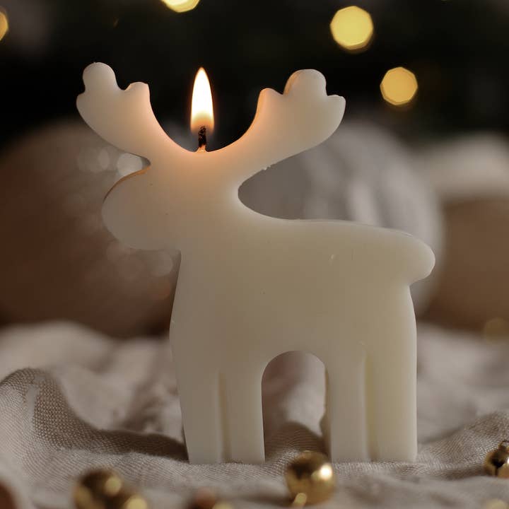 Studio Billie - Vente Bougies originales - Bougie de renne de Noël0