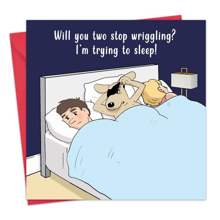 Funny Dog Card - Stop Wriggling for wholesale by Twizler Ltd