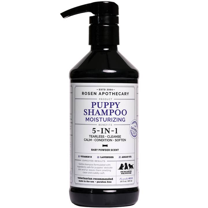 Rosen Apothecary 5-in-1 Moisturizing Puppy Shampoo 480ml for wholesale by Kira Labs