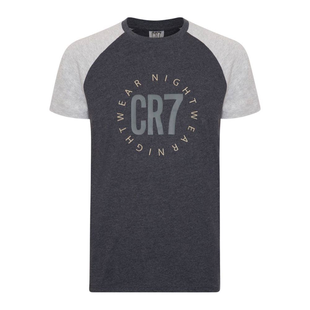 CR7 Underwear - Venta al por mayor Conjunto de pijama - Hombre - Pijama de hombre CR7 de manga corta (gris oscuro/gris combinado) - 100 % algodón1