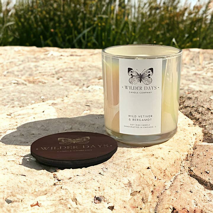Wild Vetiver & Bergamot for wholesale by Wilder Days Candle Company