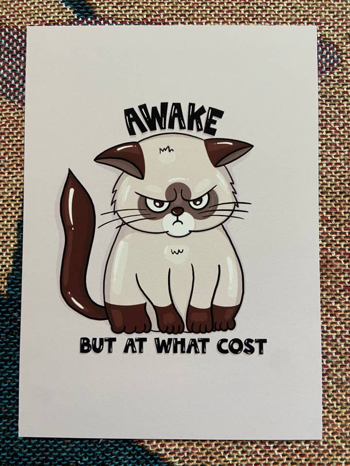 Awake, but at what cost - art print 8 x 10 for wholesale by Simply Artsy